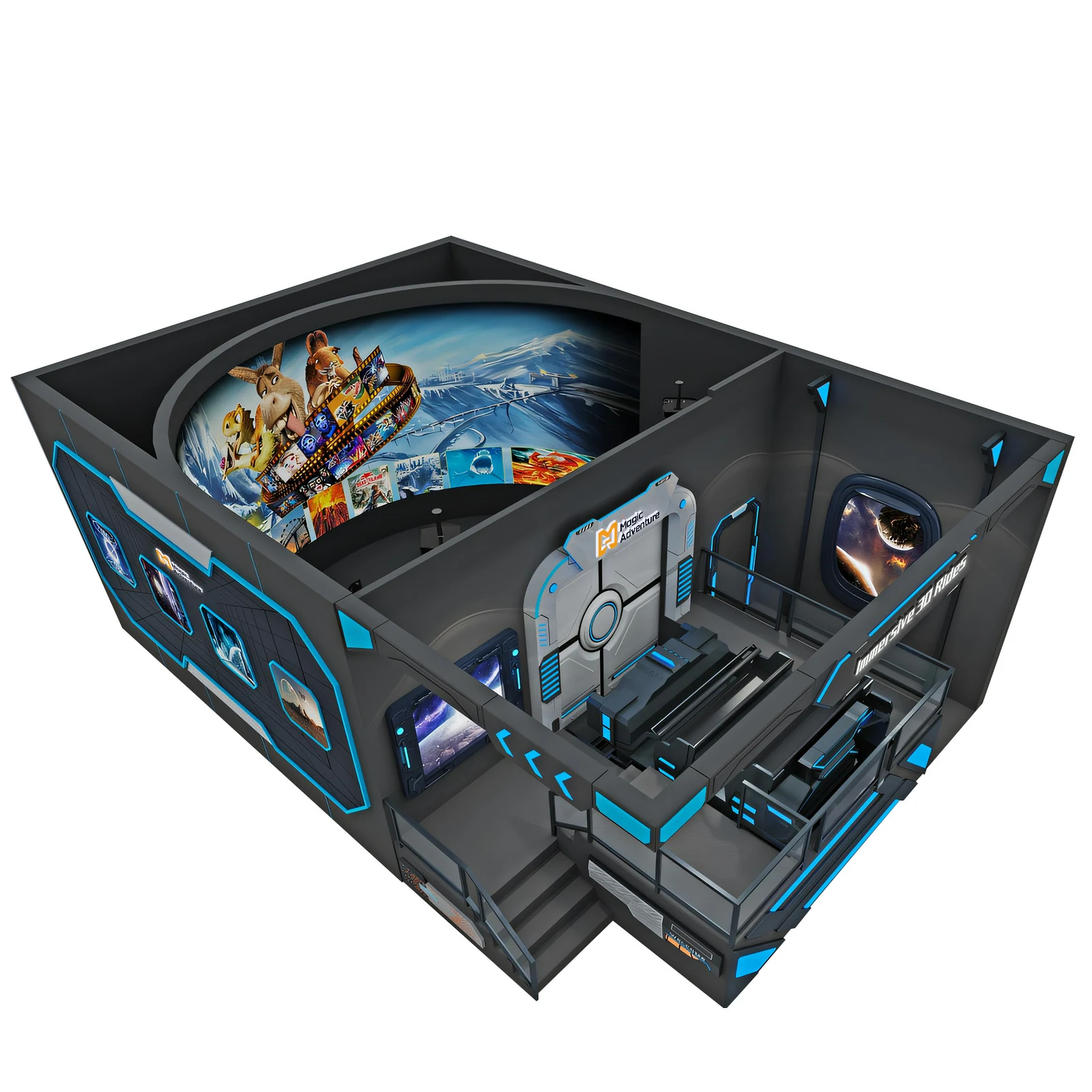 Immersive 3D Rides